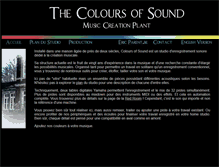 Tablet Screenshot of coloursofsound.be
